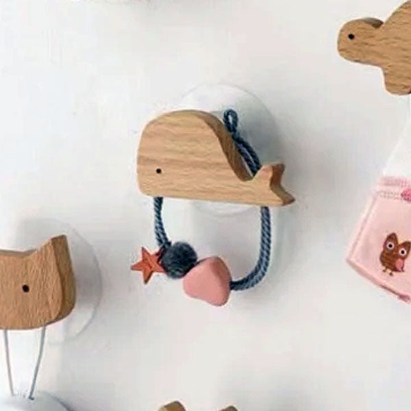 NordicPals - Ganci da Parete con Animali in Legno