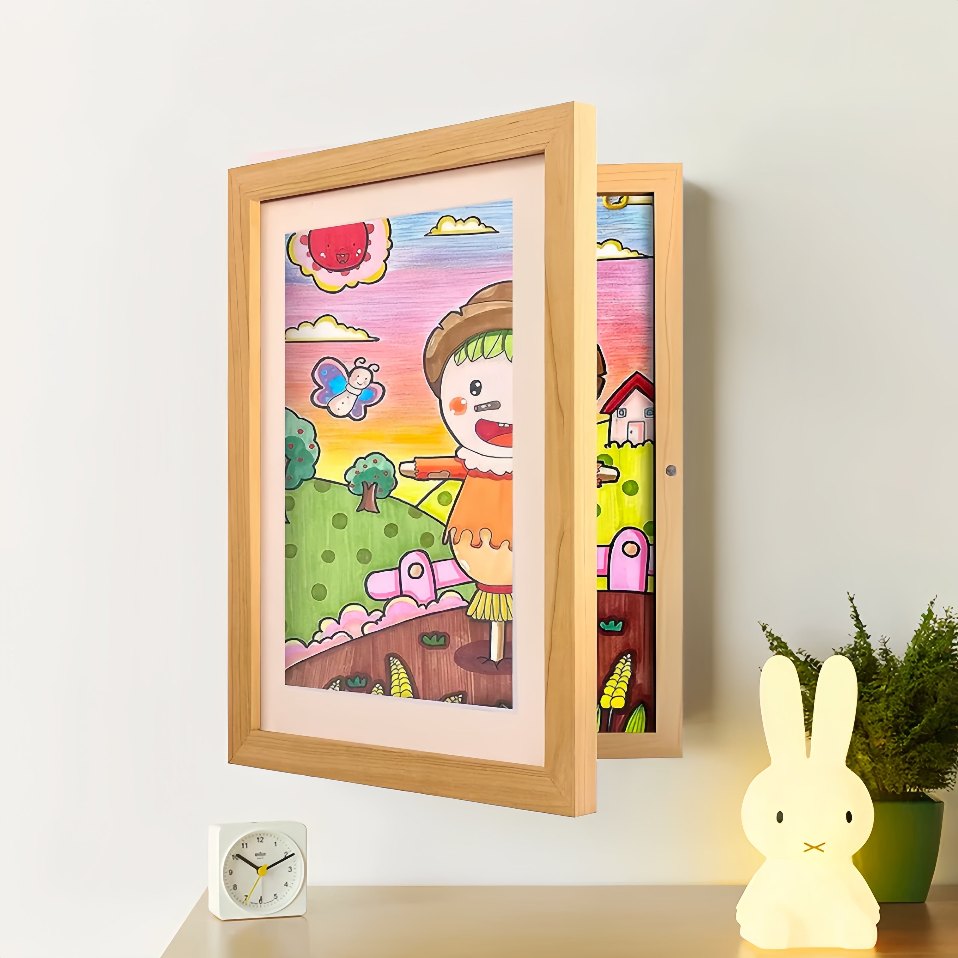 ArtNest - Kids Artwork Display Frame & Storage Organizer