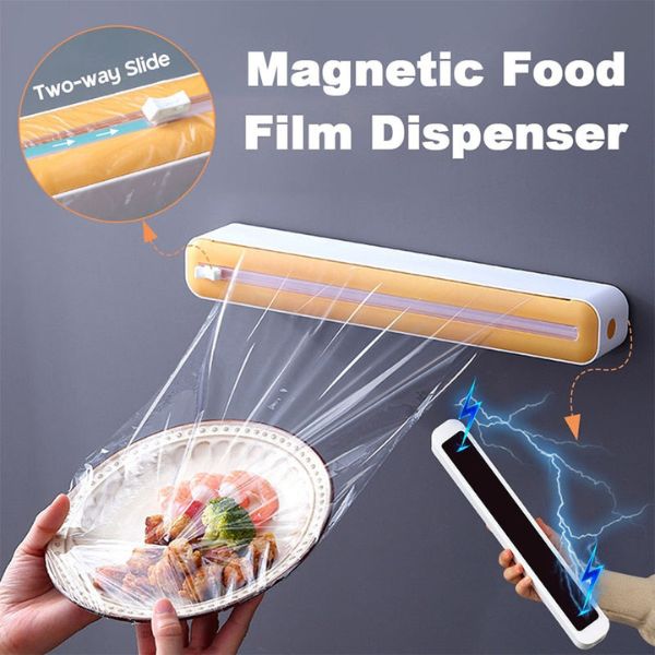 WrapMaster Pro — magnetický dávkovač potravinové fólie s vestavěným řezákem