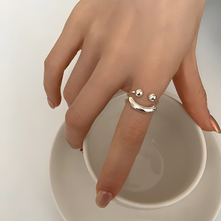 PositiviRing - Anello regolabile con smiley