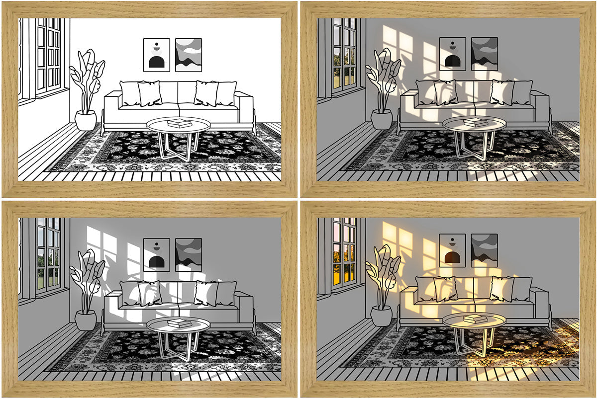 LED Picture Frame Lamp for Modern Home and Bedroom Decor