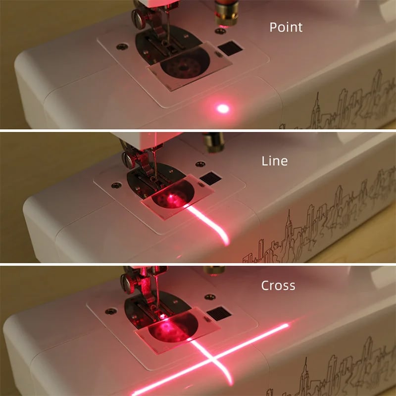 LaserCraft – magnetický laserový nástavec s vodítkem pro šicí stroj