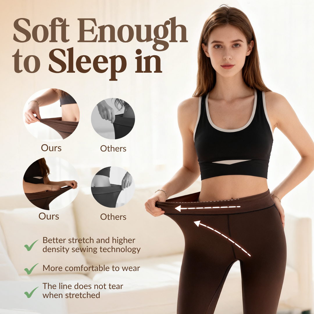 Sheer-Look Winter Tights with Inner Coverage