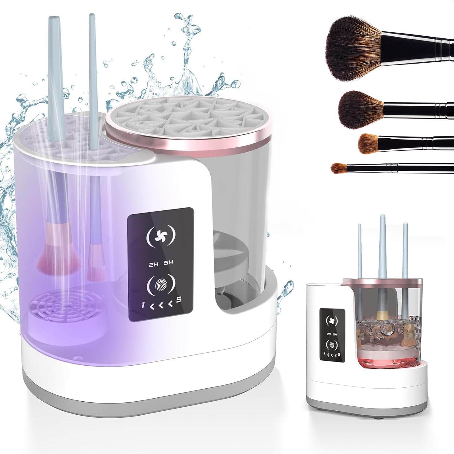 Automatic Makeup Brush Cleaner and Dryer Rechargeable Machine