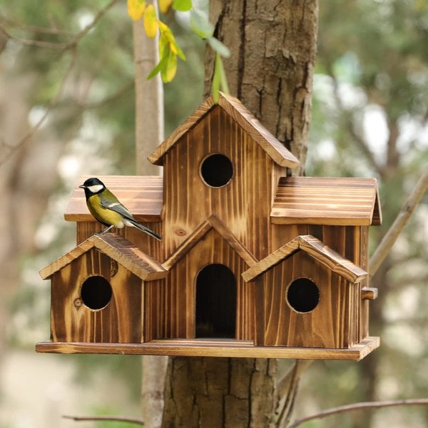 Rustica - Wooden Outdoor Birdhouse