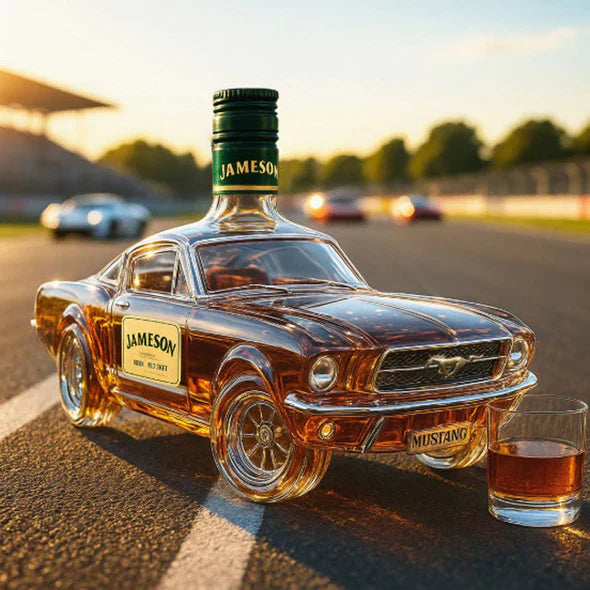 Elegant Mustang - Car-Inspired Whiskey Bottle Display