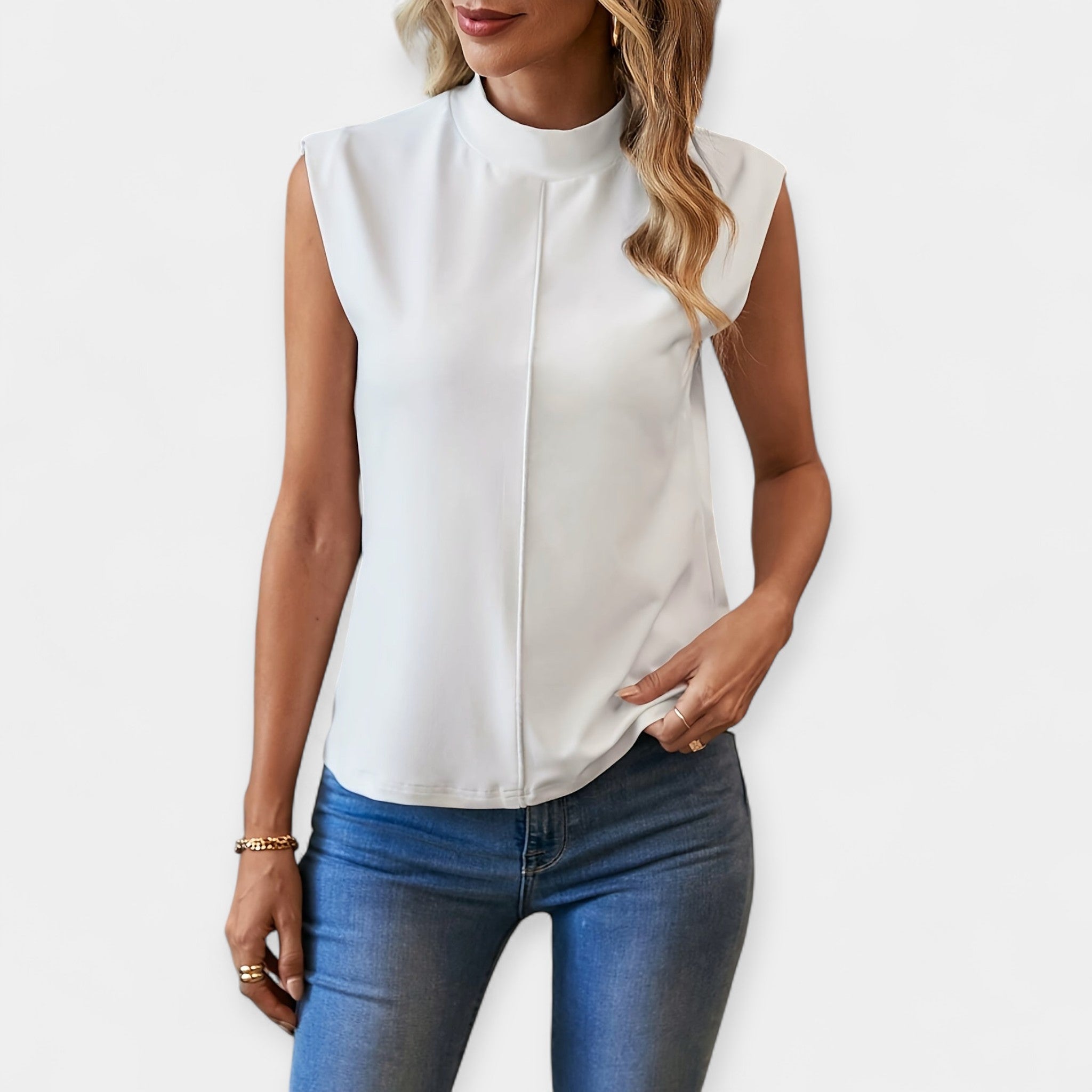 Elegant ærmeløs top