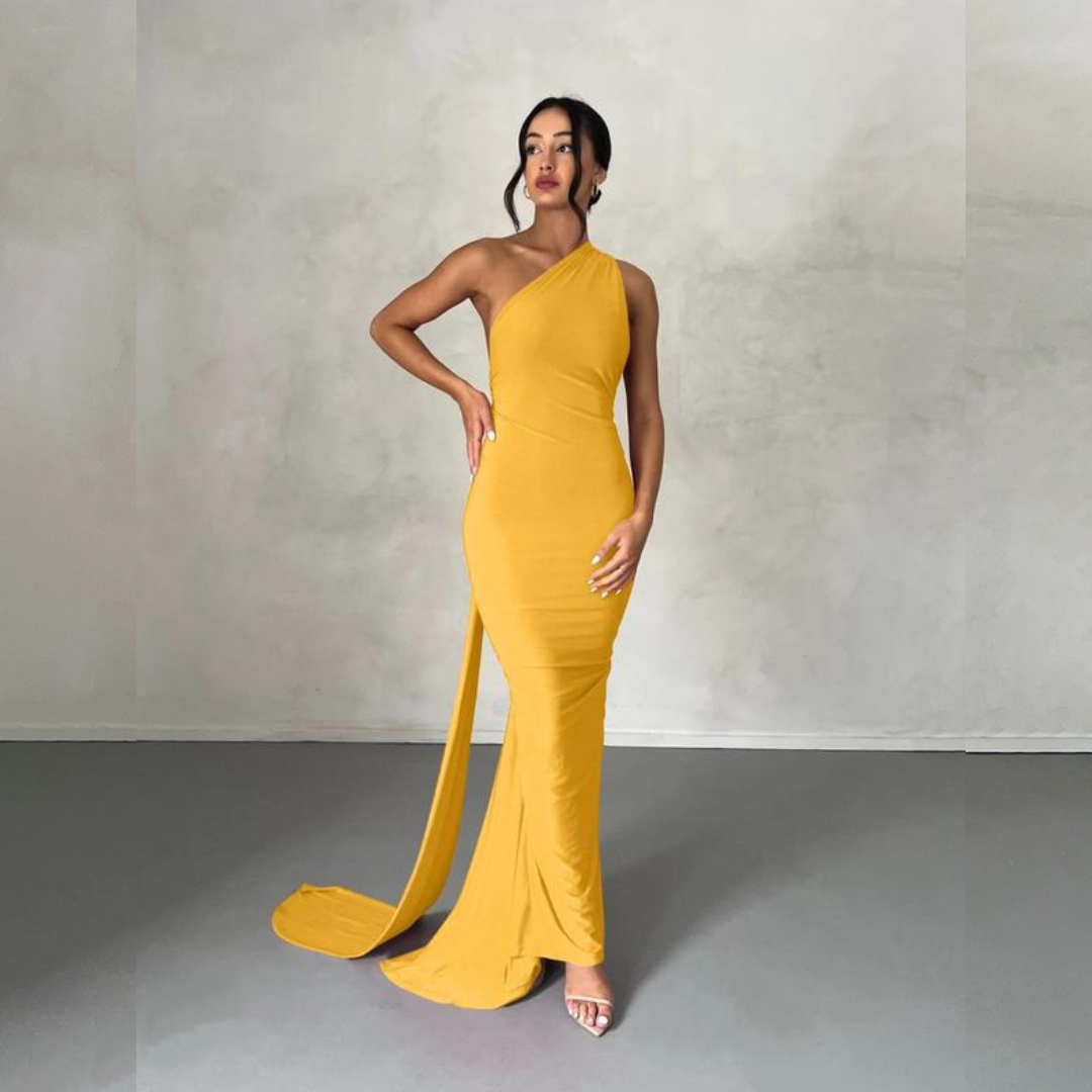 Karilyn - Elegantní večerní přiléhavé šaty bez rukávů s halter výstřihem