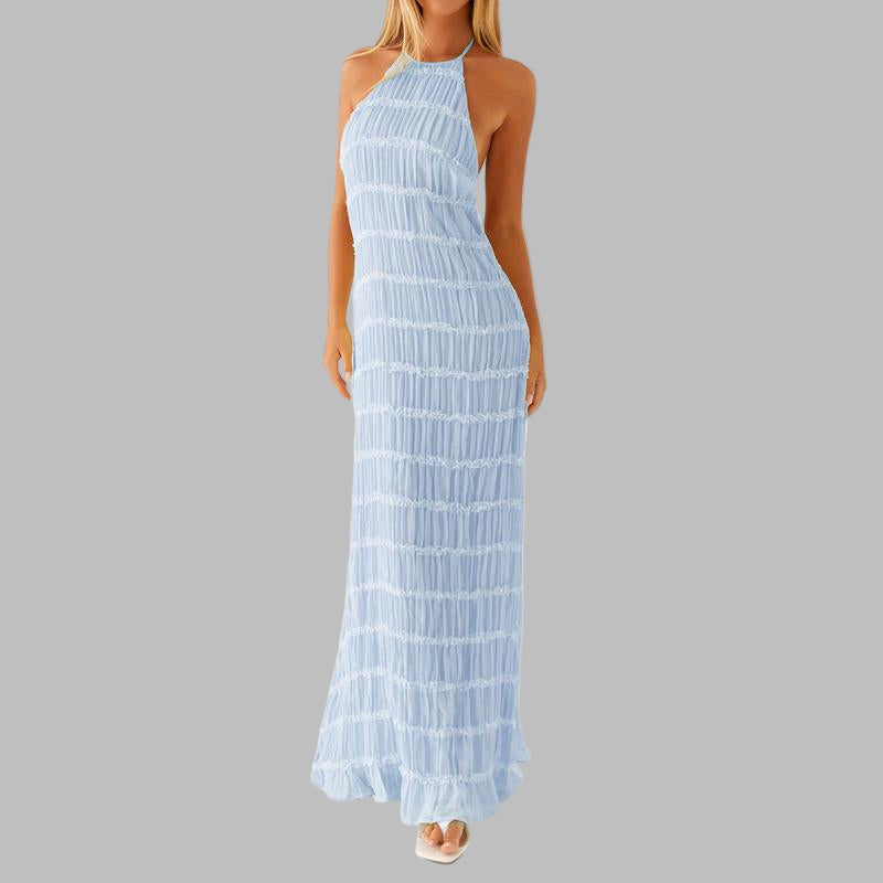 Lunet - Elegant Sleeveless Backless Bodycon Maxi Dress