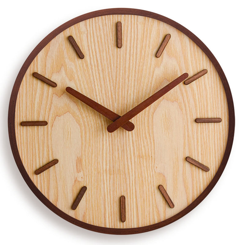 LuxeChronos -  Walnut Wood Wall Clock