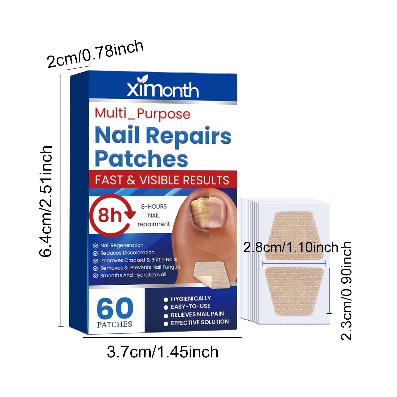 Nail Care Repair Patches for Damaged and Discolored Nails