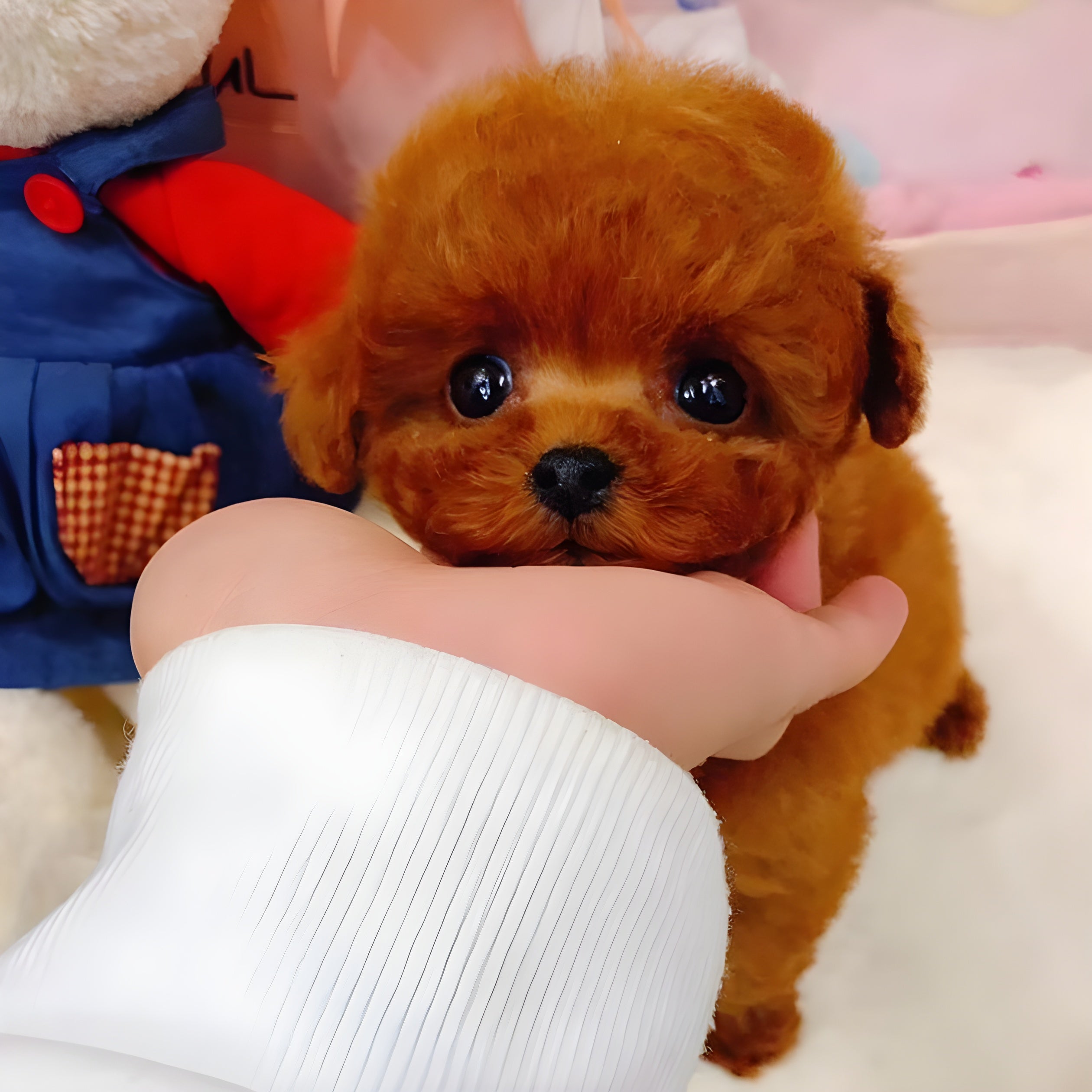 DearTeddy Cucciolo di Peluche – Gioco Morbido e Realistico da Compagnia