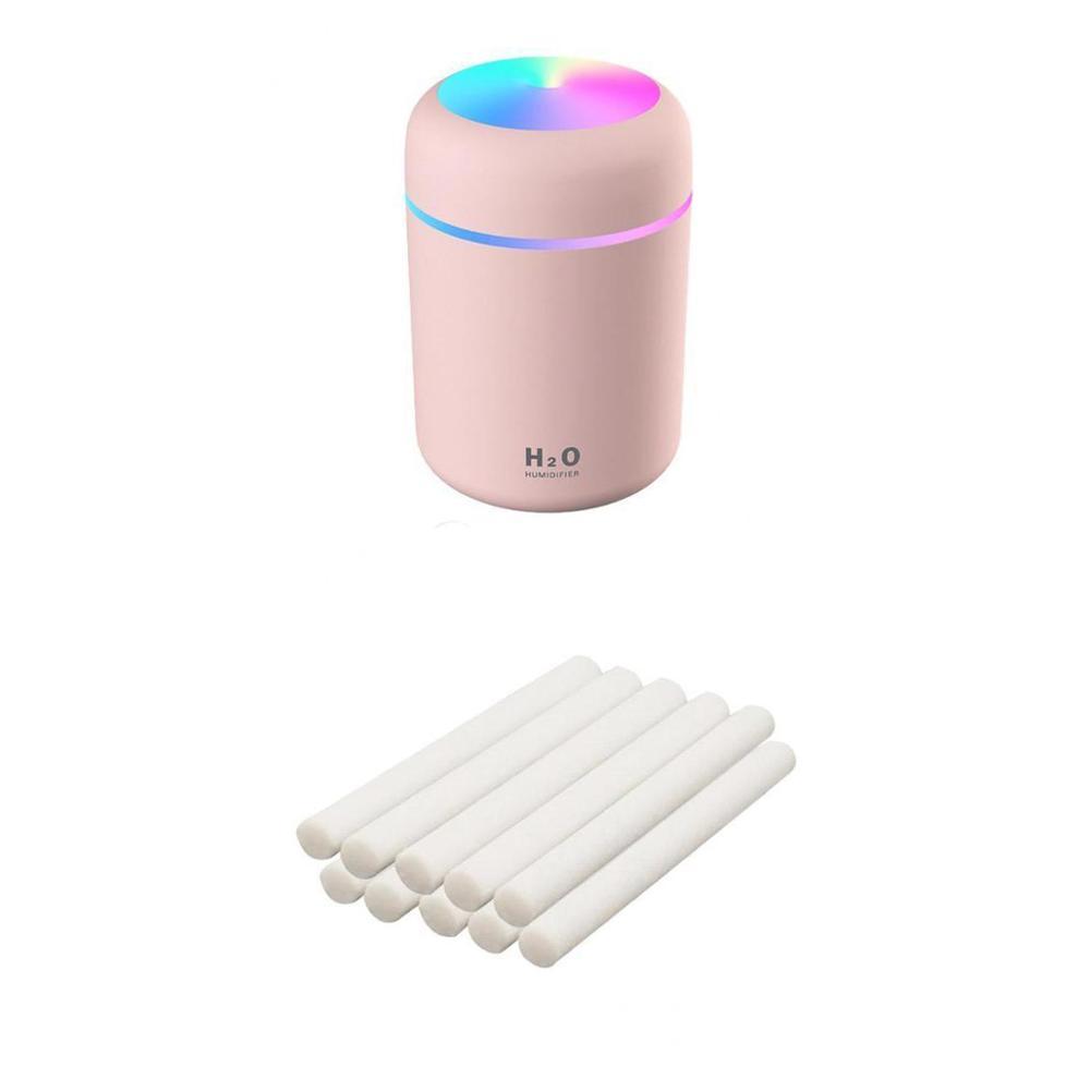 USB Cool Mist Humidifier with LED Light for Bedroom and Desk