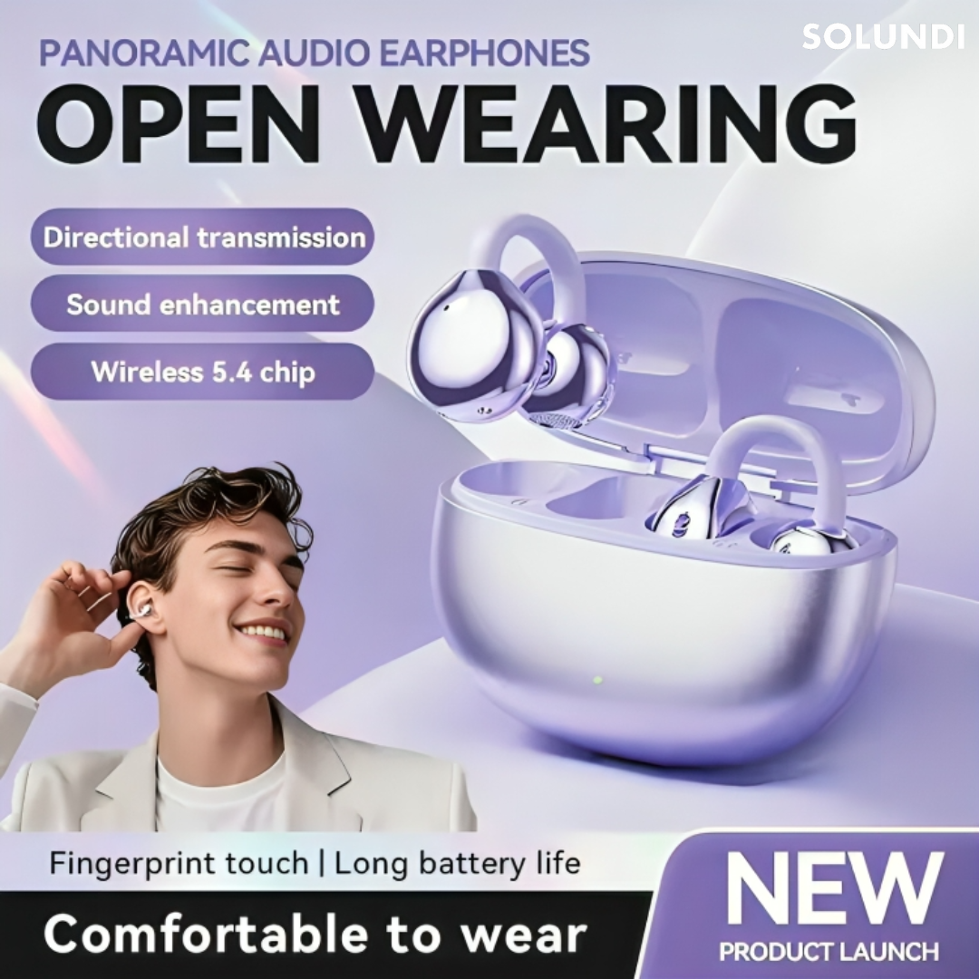 OpenBeats - Open-Ear Wireless Clip Earbuds