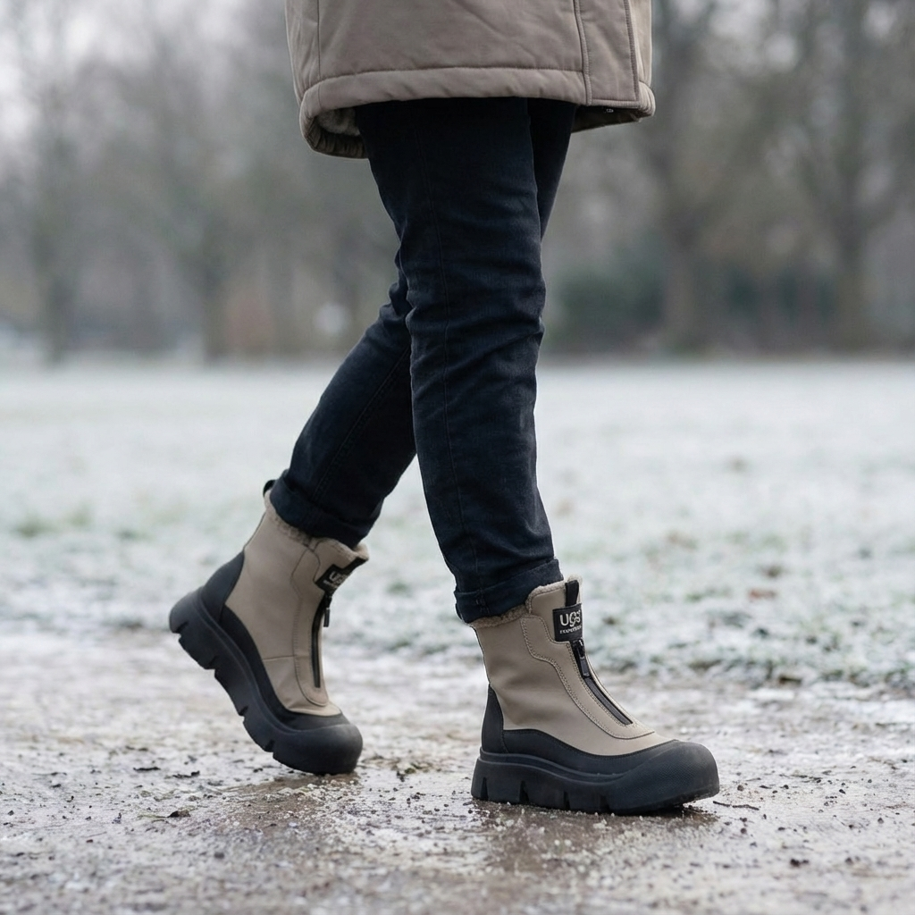 Side-Zip Winter Boots with Warm Lined Interior