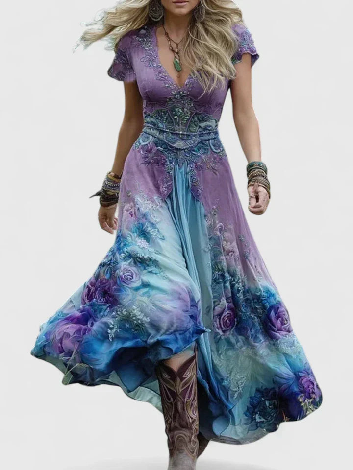 Sydneighh - Elegante abito maxi da donna