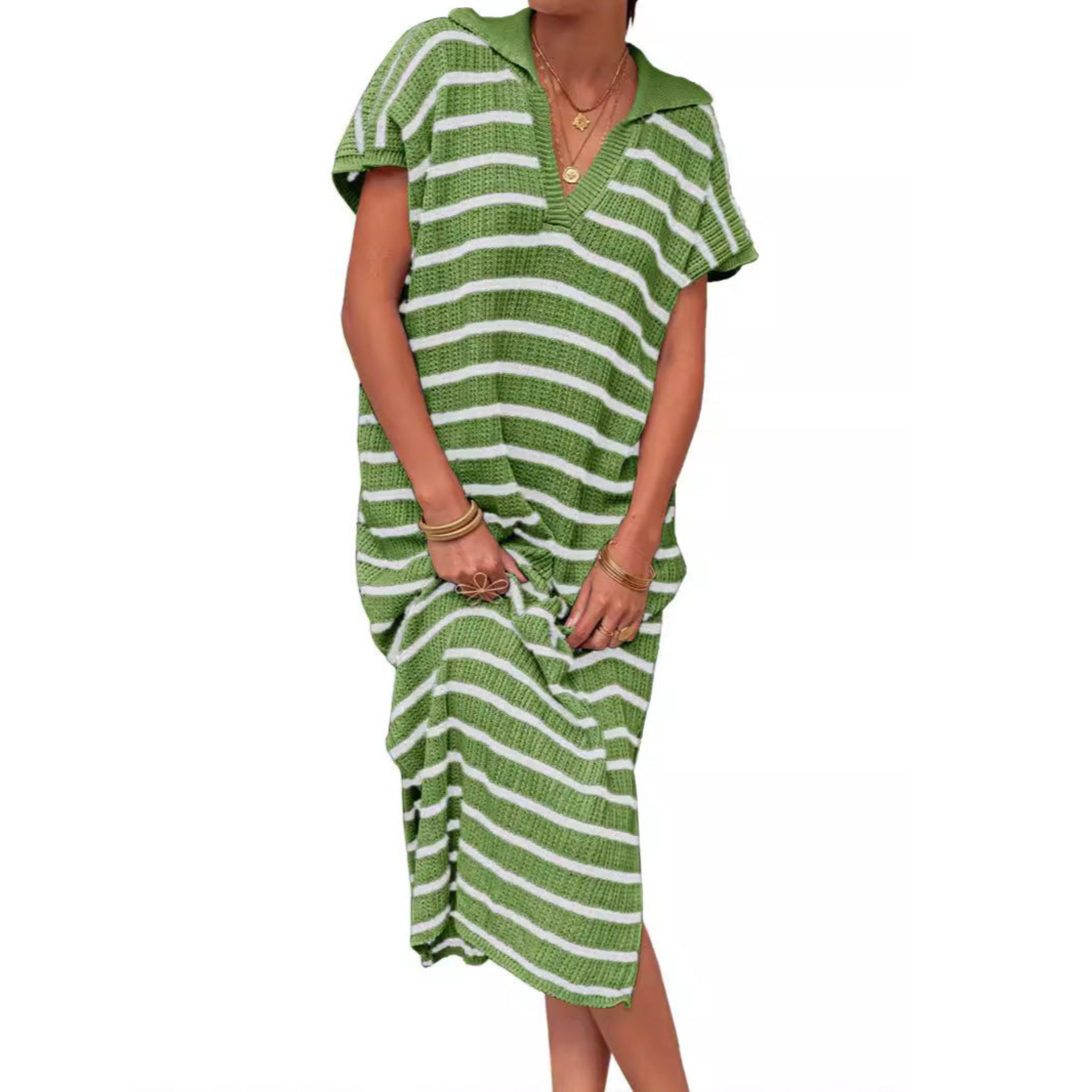Odessa - Summer Graceful Slit Loose Women Maxi Dress