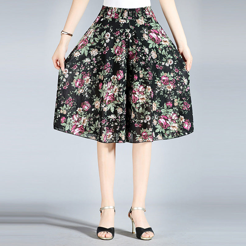 Women's Wide Leg Culottes Pants – Relaxed Fit Casual Trousers