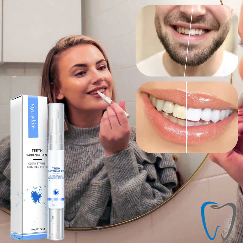 Smiley bělicí pero na zuby – zářivý úsměv na cestách