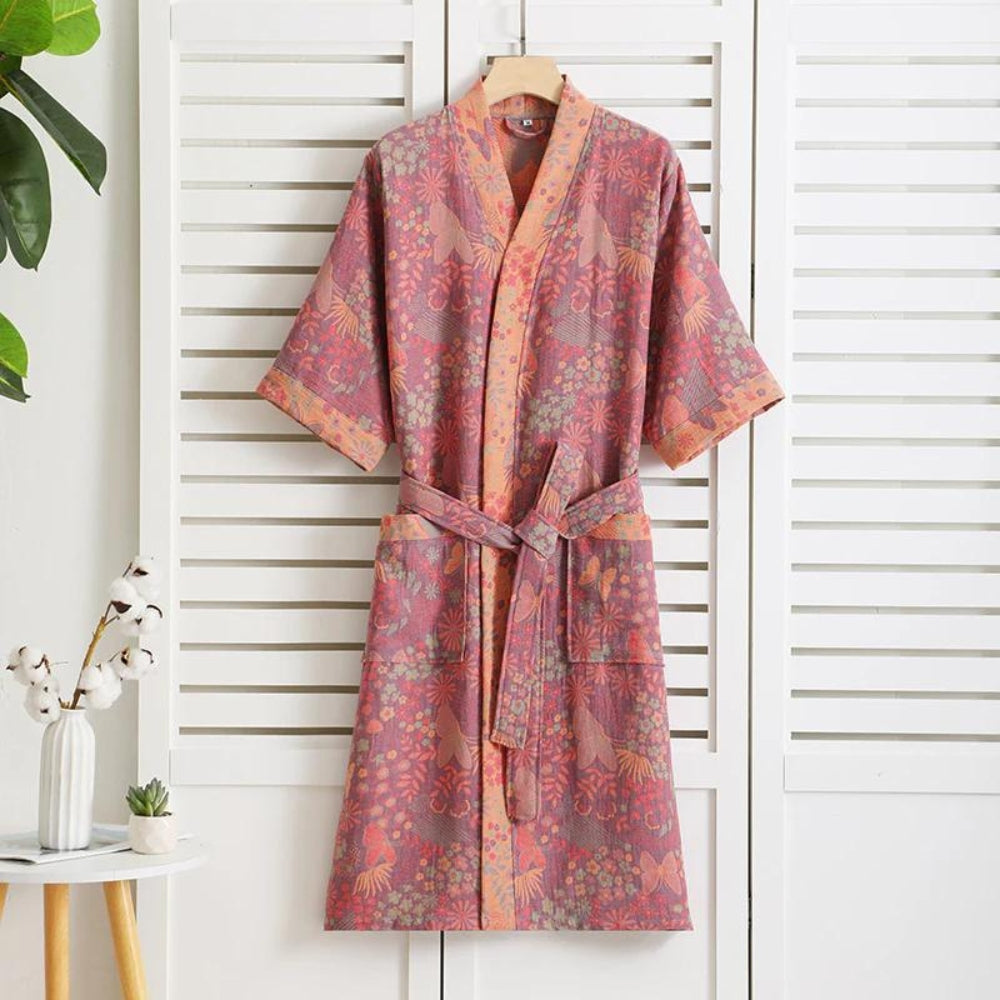 Rosewood Charm - Cotton Robe