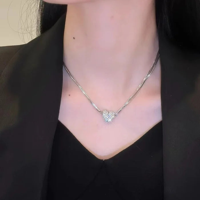 Ensemble de colliers pour couple avec cœurs aimantés