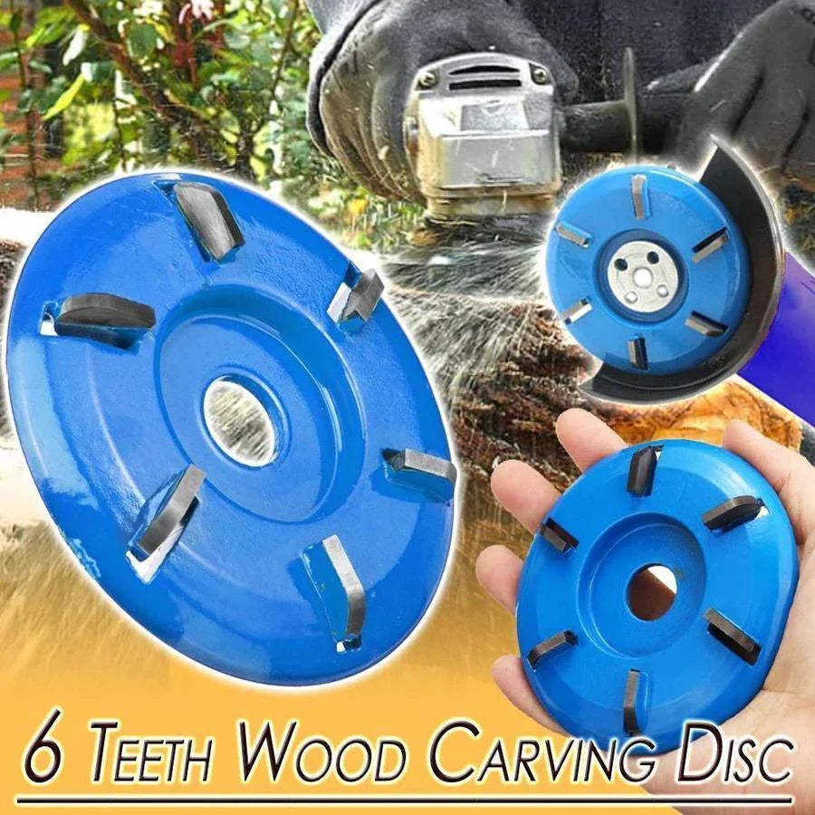 WoodShaper - 6-Teeth Wood Carving Disc – Angle Grinder