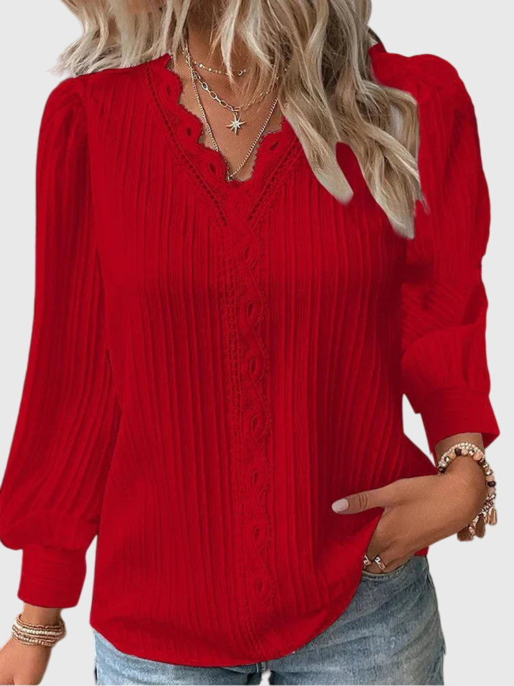 Natalie - Blusa elegante stile pullover