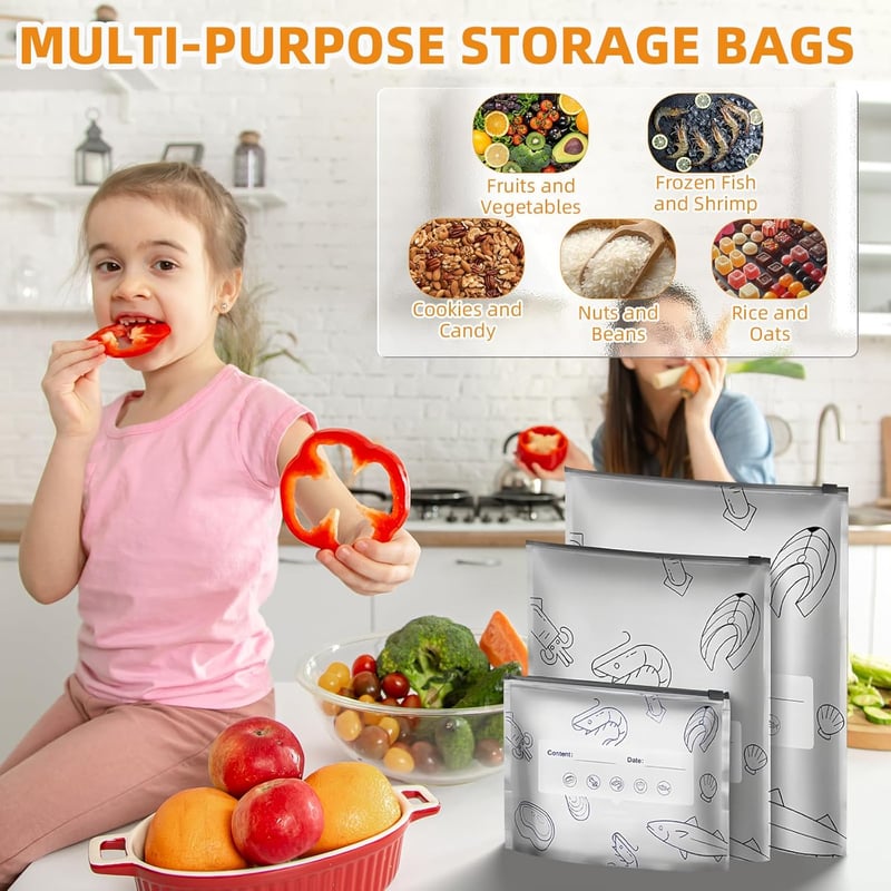 FreshKeep - Reusable Food Storage Bags