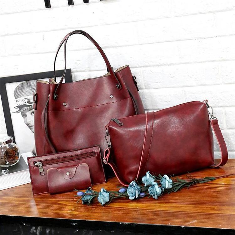Olive - Set di borse in pelle