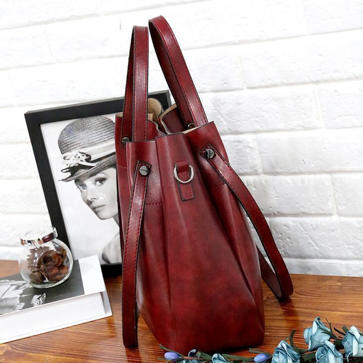 Olive - Set di borse in pelle