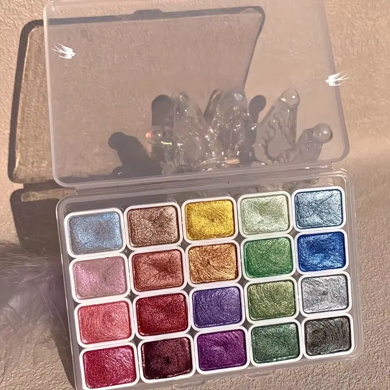Kolorful Pearl Pigments – Shimmer Watercolor Paint Set
