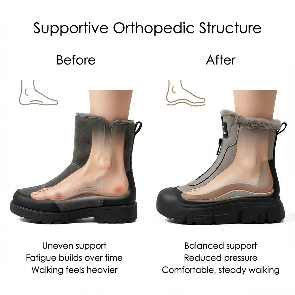 Side-Zip Winter Boots with Warm Lined Interior