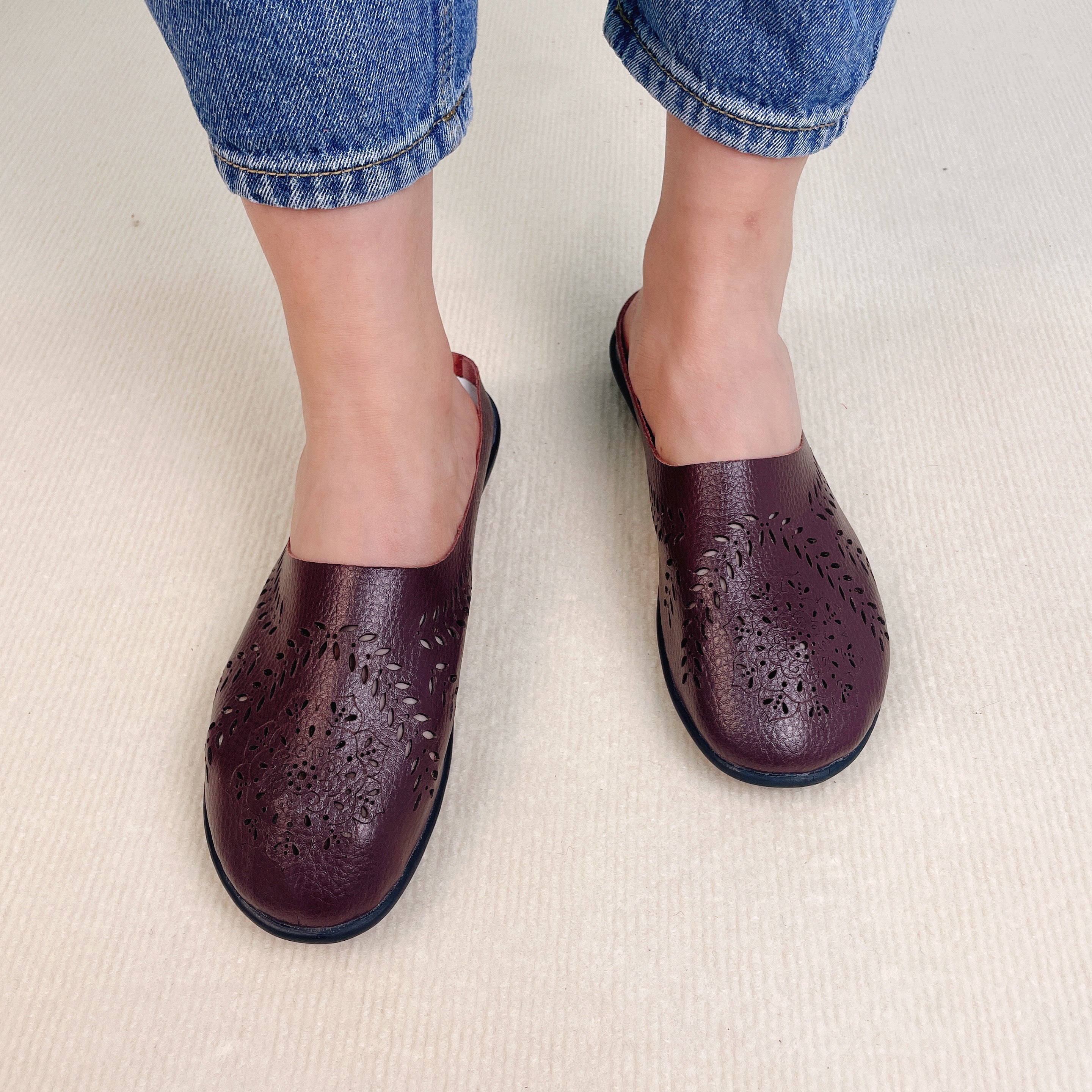 Women's Perforated Slip-On Comfort Clogs for Everyday Wear