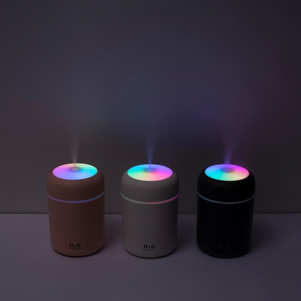 USB Cool Mist Humidifier with LED Light for Bedroom and Desk