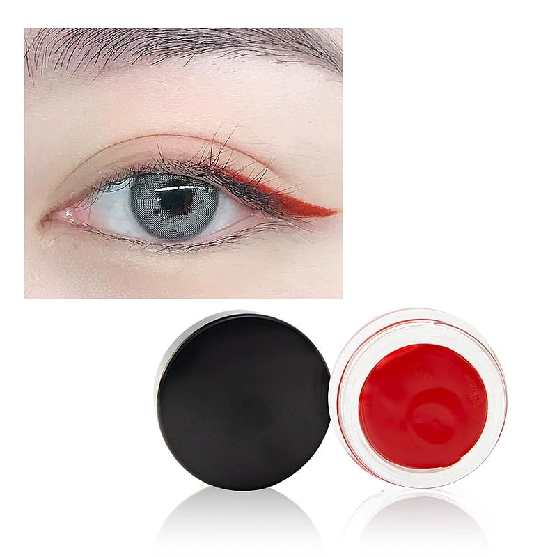 VelvetWing - Cream Eyeliner Set with Curved Applicator