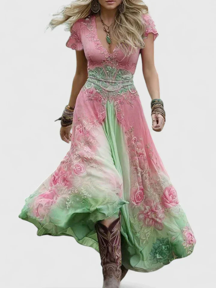 Sydneighh - Elegante abito maxi da donna