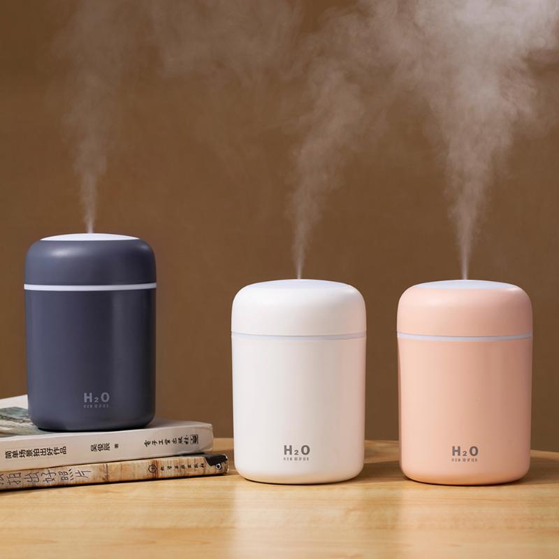 USB Cool Mist Humidifier with LED Light for Bedroom and Desk