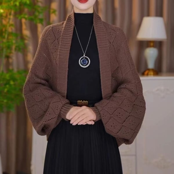 Cardigan aperto Chameleon Wrap frontale aperto