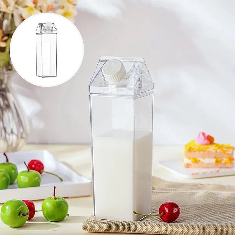 HydraCube — Milk Carton Style Square Water Bottle