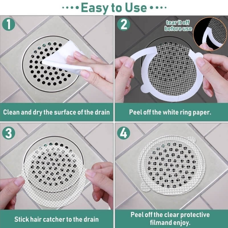 CleanFlow - Disposable Floor Drain Stickers