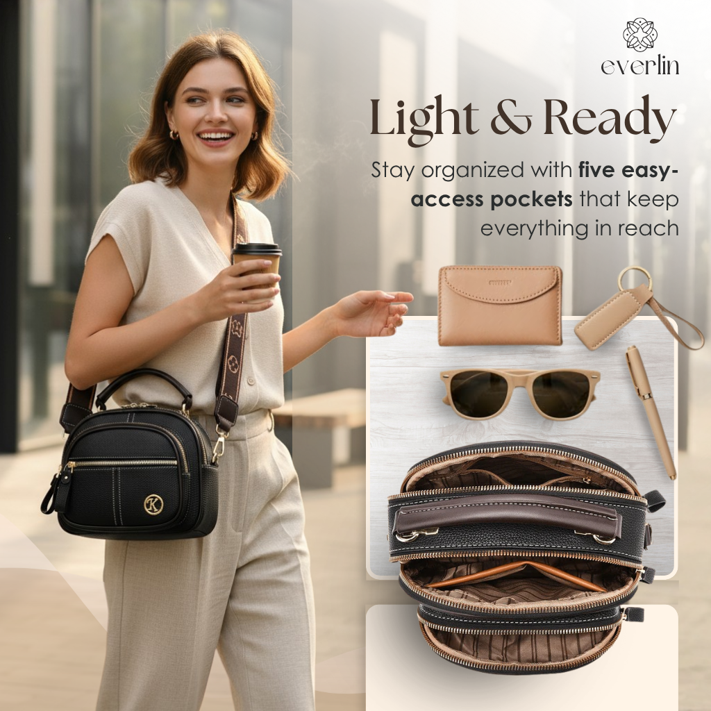 Everlin - Lightweight Everyday Crossbody Bag