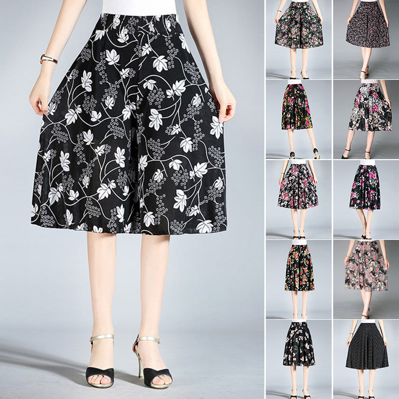 Women's Wide Leg Culottes Pants – Relaxed Fit Casual Trousers