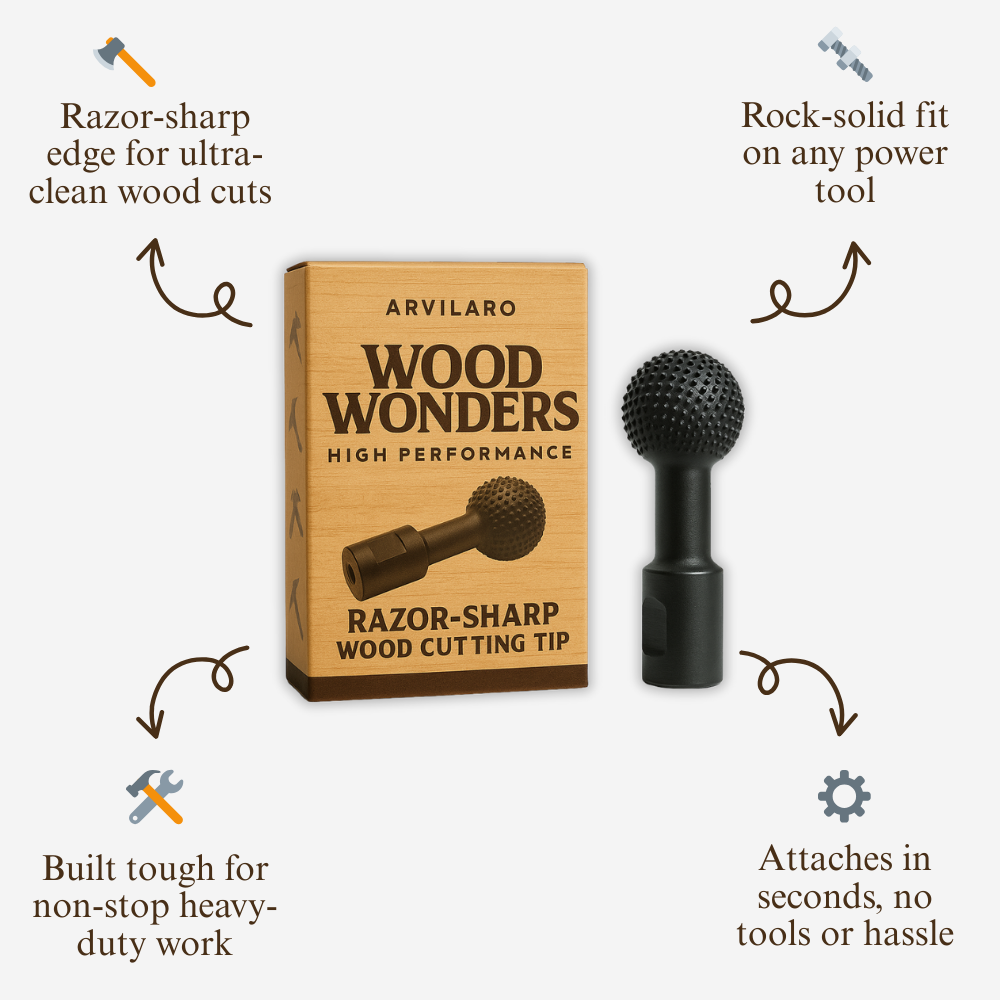 Wood Wonders — Precizní rotační hrot na řezbářství do dřeva
