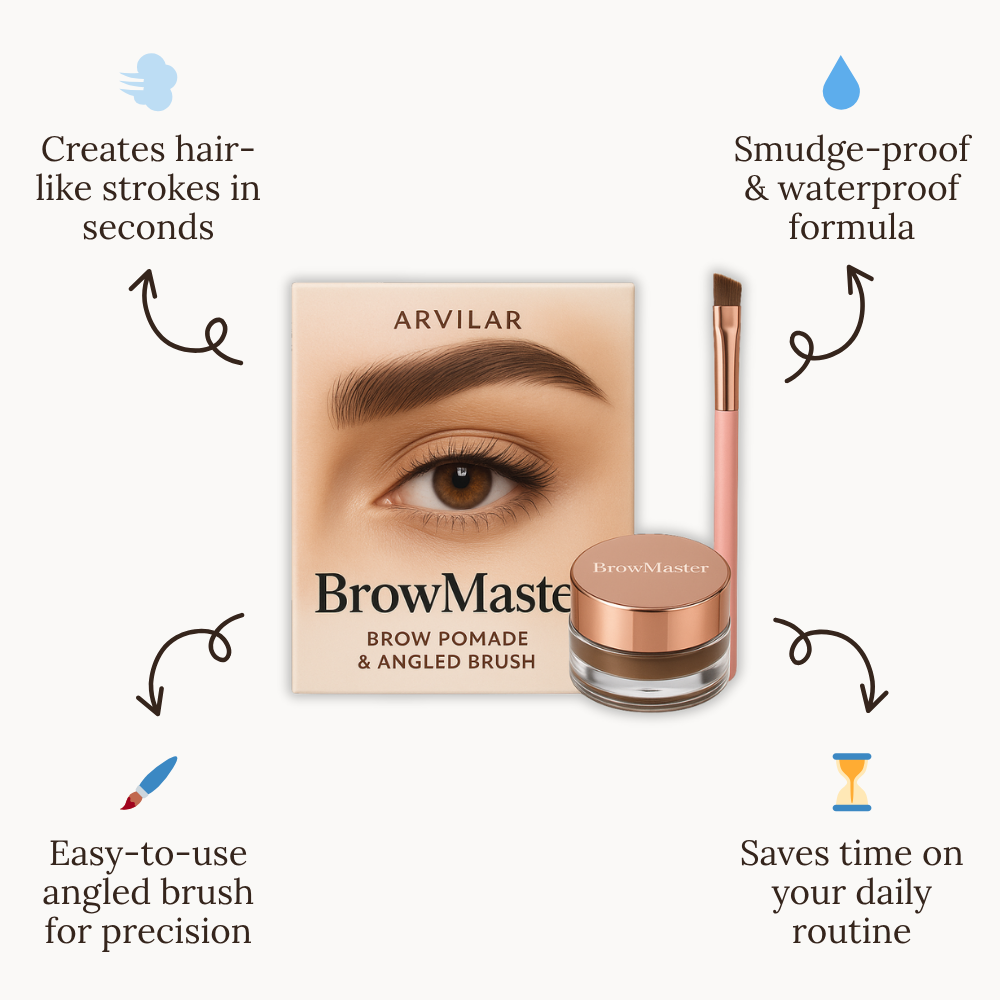BrowMaster - Brow Pomade with Angled Brush