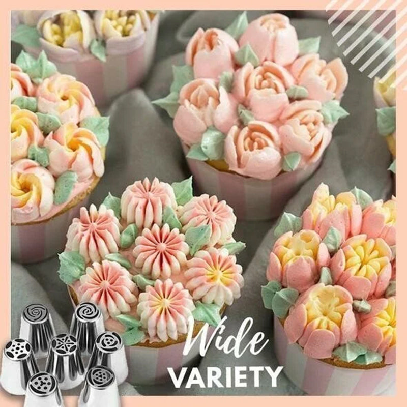 Floral Icing Piping Tip Set for Cake Decorating