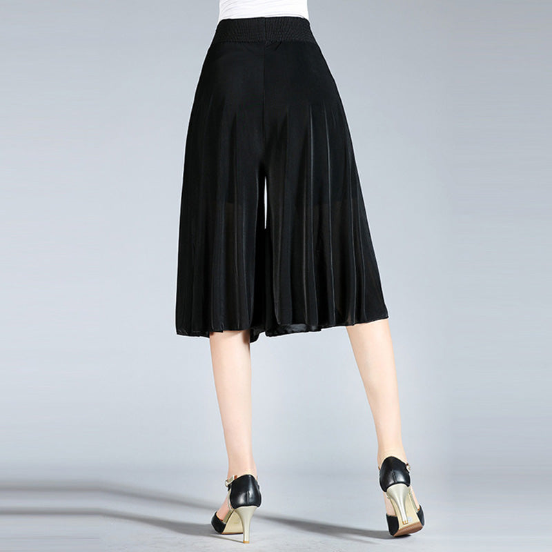 Women's Wide Leg Culottes Pants – Relaxed Fit Casual Trousers