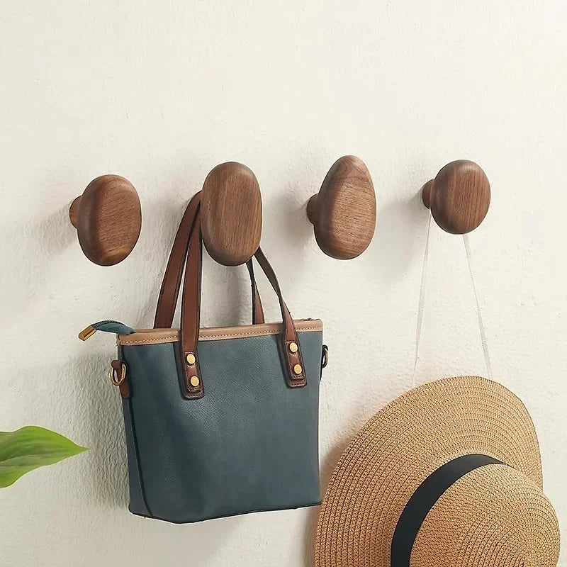 OakPebble - Wooden Wall Hooks Set