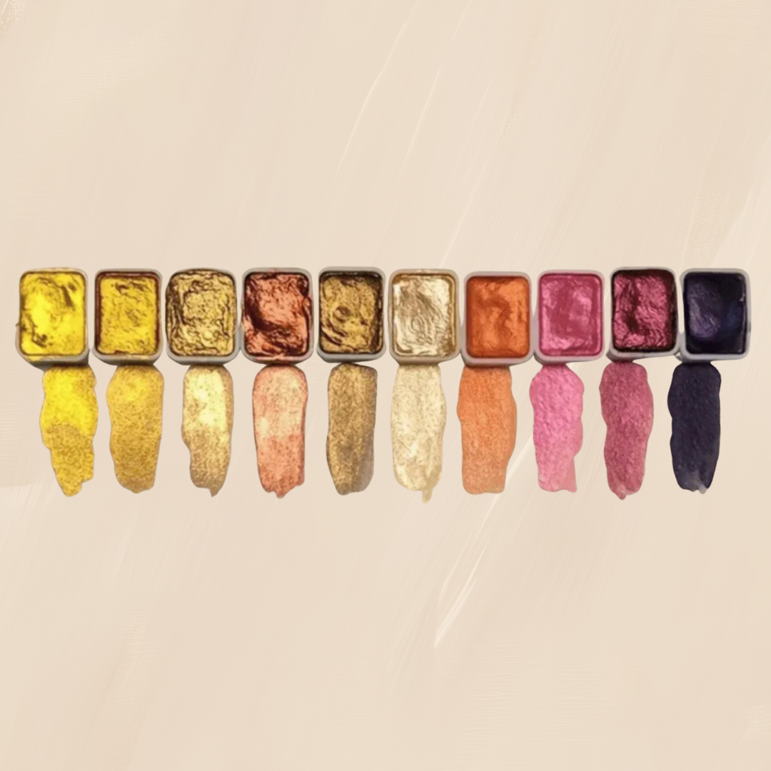 Shimmering Watercolor Paint Set for Creative Art Projects