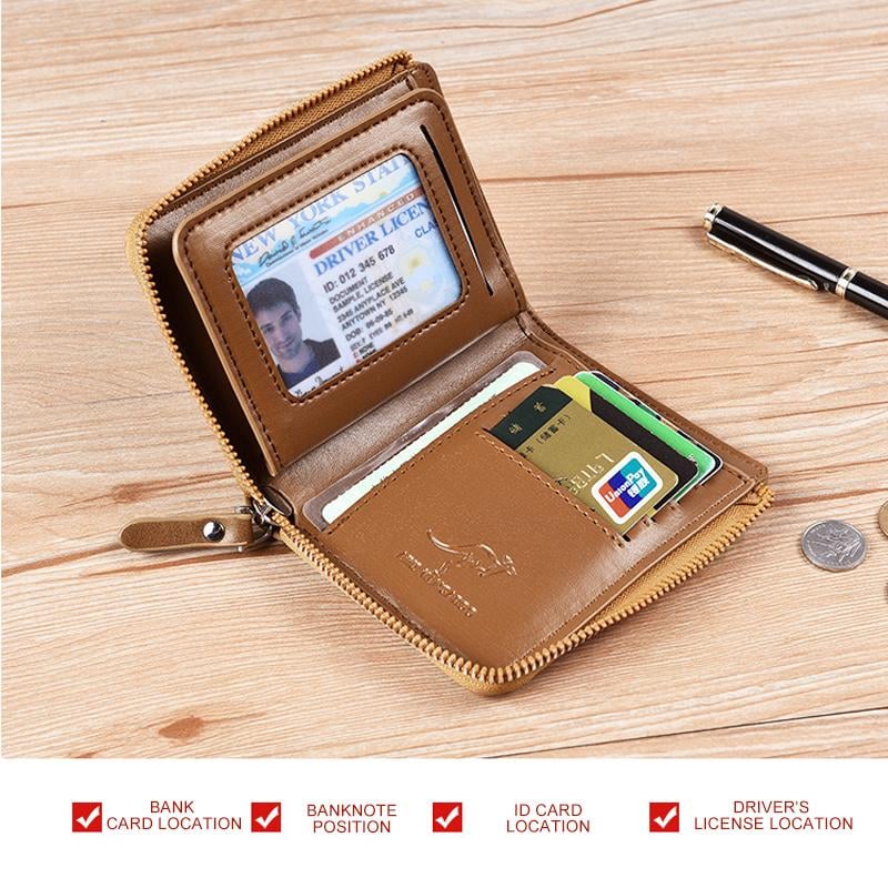 Aegis Wallet – Slim RFID-Blocking Zip-Around Wallet