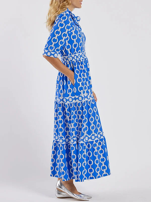 Alyana - Abito midi da donna con dettaglio a catena